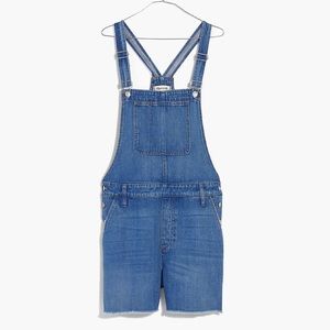 {Madewell} Adirondak short overalls